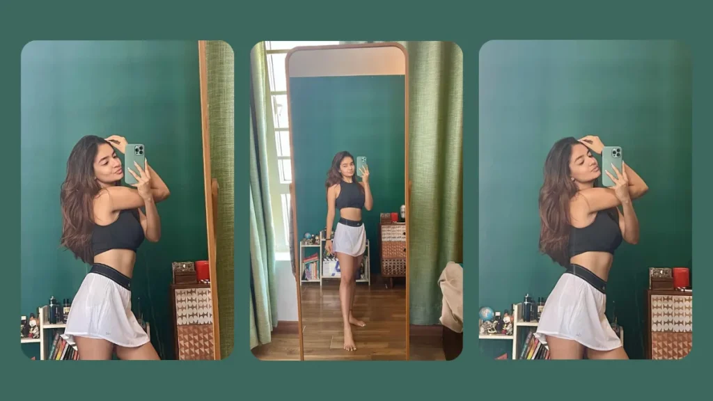 Anushka Sen Shares Stunning Mirror Selfie in 'Gym Girl' Look
