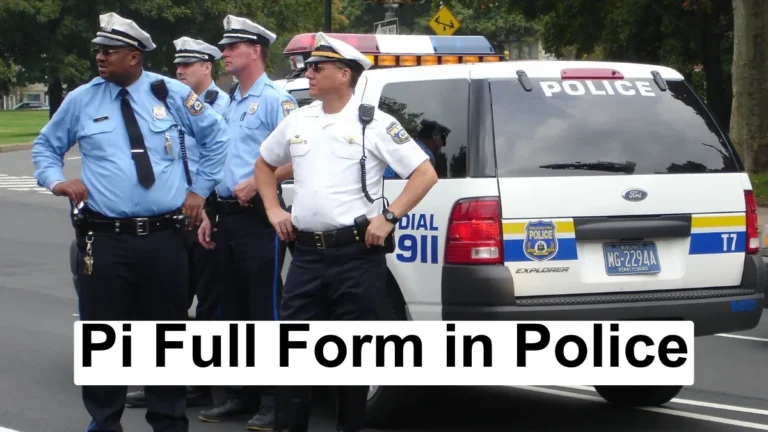 Pi Full Form in Police