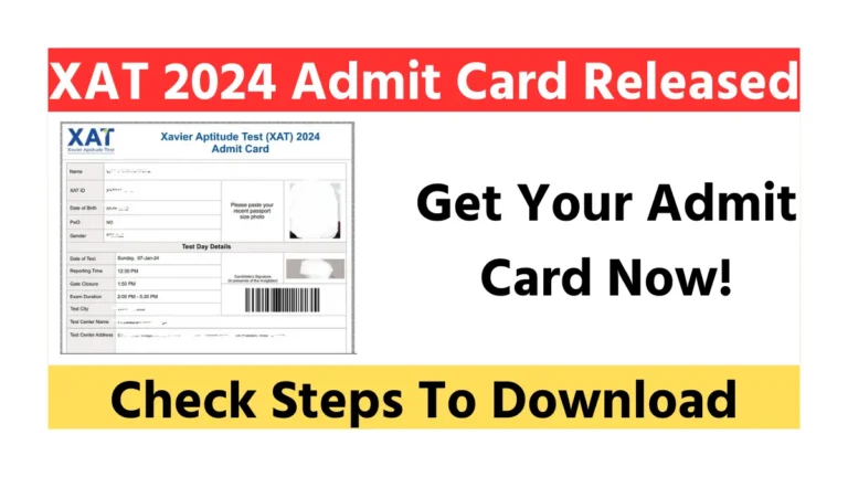 XAT 2024 Admit Card